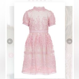 Ivy City Co. Girls Mini Sicily Dress in pink. Size 4-5.